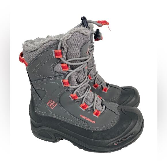 Columbia Bugaboot III Gray Pink Insulated Waterproof Boot Size 1 (Little kid) - Picture 3 of 12
